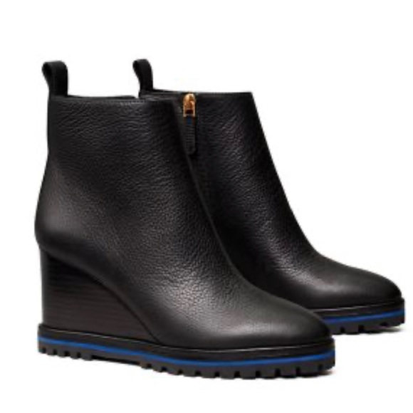 Tory Burch Black Wedge Booties size 11 - Picture 14 of 14
